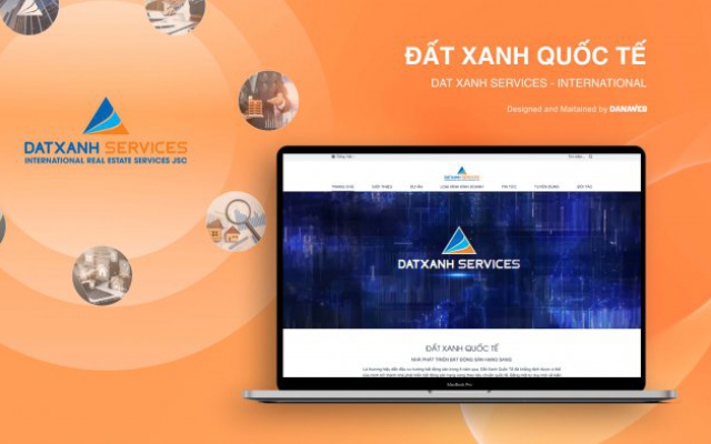 DANAWEB thiết kế web cho Dat Xanh Services - International